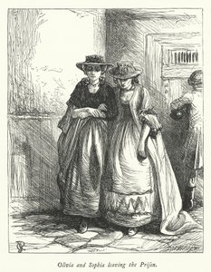 Illustratie voor The Vicar of Wakefield (gravure) door George John Pinwell
