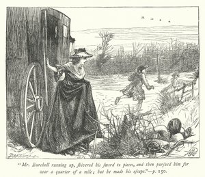 Illustratie voor The Vicar of Wakefield (gravure) door George John Pinwell