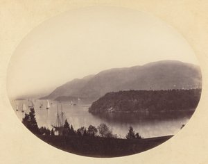 Vanaf Trophy Point, West Point, Hudson River, ca. 1867-1868