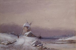 Winterlandschap door George Knox