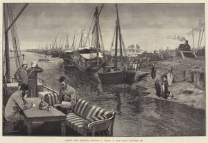 Kerstgroeten naar huis sturen, een schets in Wady Halfa, november 1884