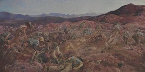 De Aanval van de 3e Lichte Cavalerie Brigade bij de Nek, 7 augustus 1915