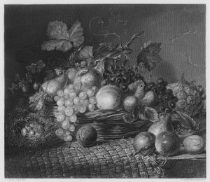 Het herfstgeschenk, van het schilderij in de Vernon Gallery