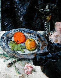 Stilleven met Fruit door George Leslie Hunter