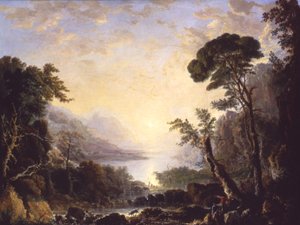 Compositie, Italiaans landschap, 1846 door George Loring Brown