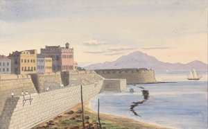 Het Koninklijke Bastion, het Club House Hotel, Gibraltar door George Lothian Hall