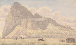 De rots van Gibraltar, vanaf de Noordelijke Front Guard Room