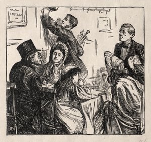 Verfrissing - Op de Grote Tentoonstelling door George Louis Palmella Busson Du Maurier
