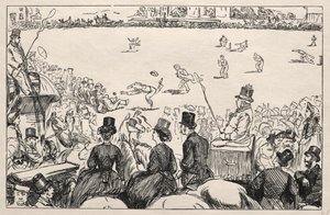 Universitaire cricketwedstrijd bij Lords, 1862