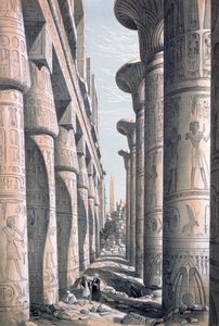 Grote Tempel, Karnak, Egypte, 19e eeuw
