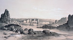 Philae, kijkend naar het zuiden, Egypte