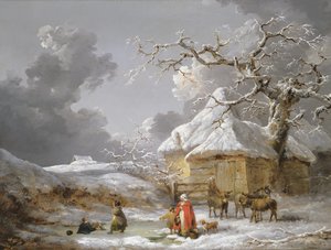 Een Val op het IJs door George Morland
