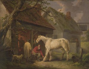 Een hoefsmidwinkel (of De hoefsmidssmederij) 1793