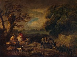 Zigeuners rusten met ezel, 1795