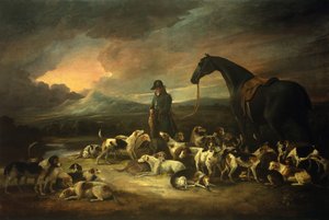 Jager met zijn bepakking (olieverf op doek) door George Morland