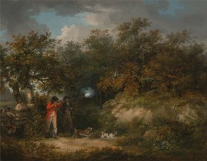 Fazant schieten door George Morland