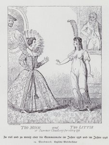Te veel en te weinig, zomerkleding voor 1556 en 1796