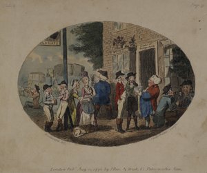 Old Hats Tavern, Uxbridge, 1796 door George Moutard Woodward