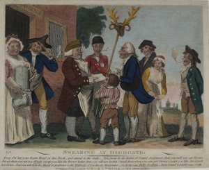 Vloeken in Highgate, 1796 door George Moutard Woodward