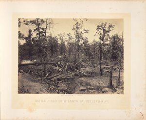 Slagveld van Atlanta, Georgia, 22 juli 1864, nr. 1 door George N. Barnard