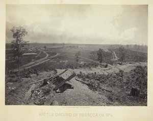 Slagveld van Resacca, GA, nr. 4 door George N. Barnard
