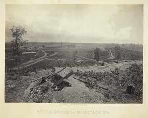 Slagveld van Resacca, GA, nr. 4, 1866 door George N. Barnard