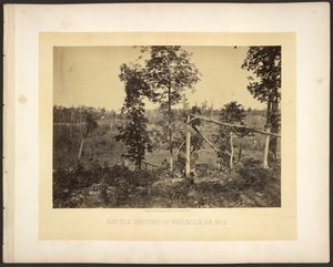 Slagveld van Resacca, Ga. Nr. 2 door George N. Barnard