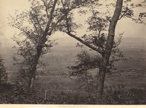 Orchard Knob vanaf Mission Ridge,1864-1866 (foto) door George N. Barnard