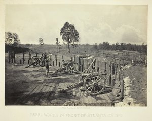 Rebellenwerken voor Atlanta, GA, Nr. 2, 1864 door George N. Barnard