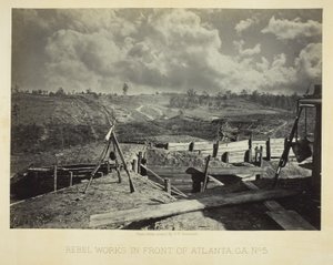 Rebellenwerken voor Atlanta, GA, nr. 5 door George N. Barnard