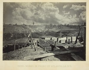 Rebellenwerken voor Atlanta, GA, nr. 5 door George N. Barnard