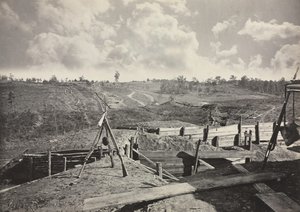 Rebellenwerken voor Atlanta, Georgia, nr. 5, 1865-1866 door George N. Barnard