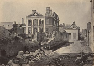 Ruïnes van het Pinckney Mansion, Charleston, South Carolina