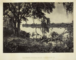Savannah River, nabij Savannah, GA door George N. Barnard
