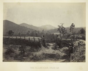 De Allatoona Pass, GA door George N. Barnard