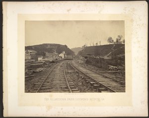 De Allatoona Pass in noordelijke richting, Georgia