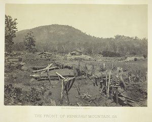 De voorkant van Kenesaw Mountain, GA, 1866