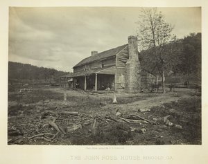 Het huis van John Ross, Ringold, GA, 1866 door George N. Barnard