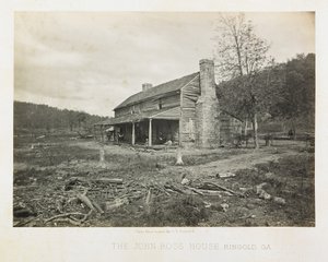 Het John Ross-huis, Ringgold, Georgia door George N. Barnard