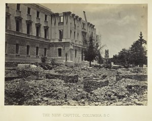 Het nieuwe Capitool, Columbia, SC, 1865
