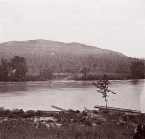 Uitzicht op de Tennessee Rivier, ca. 1864 door George N. Barnard