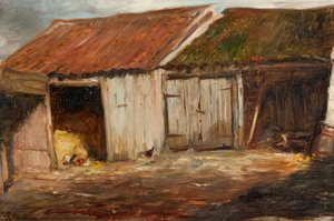 Oude Schuren door George Paul Chalmers