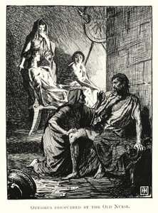 Odyssee: Odysseus ontdekt door de oude verpleegster door George Percy Jacomb Hood