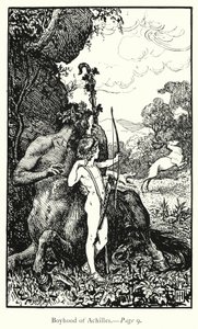 De Ilias: Jeugd van Achilles door George Percy Jacomb Hood