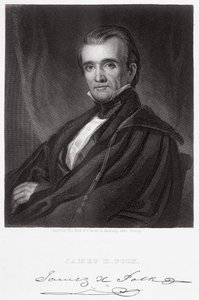 James Knox Polk, gegraveerd door Henry Bryan Hall door George Peter Alexander Healy