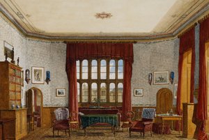 Een interieur van een kamer, Christ Church, Oxford,