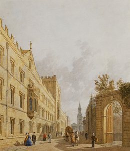 Exeter College, Oxford, 1848 door George Pyne