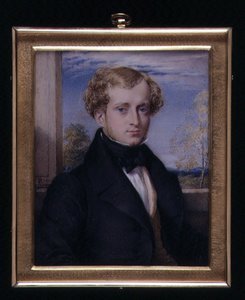 Portretminiatuur van een onbekende man, mogelijk een Mr. Ashby