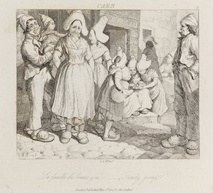Familiegroep, Caen door George Robert Lewis