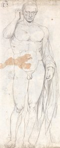 Klassiek mannelijk naakt door George Romney